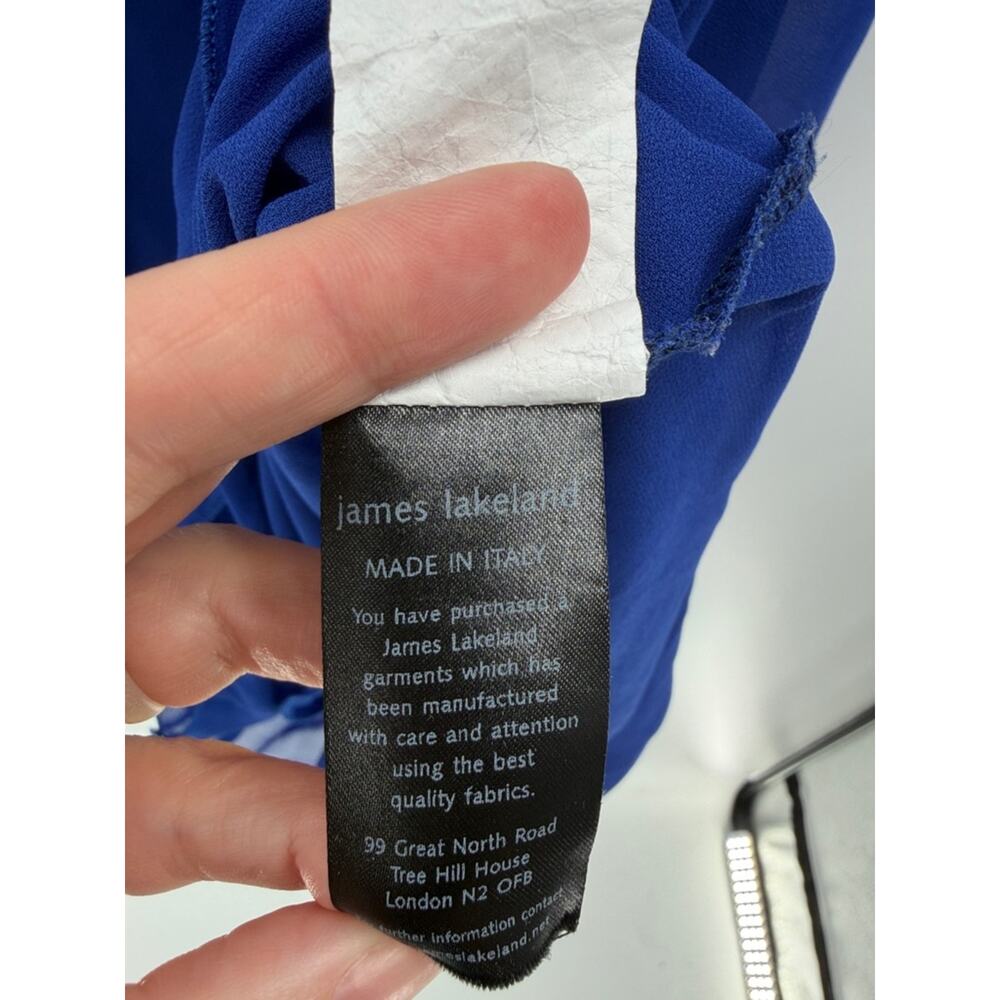 James Lakeland Women's Sleeveless Ruffle Hem Dress - Blue - 40 or US 8 - Picture 6 of 8